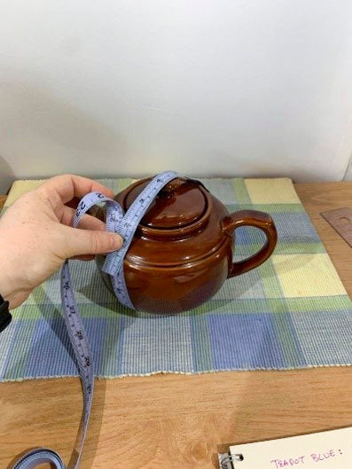 100% Wool Designer Felt Tea Cozy Measuring Your Teapot Height