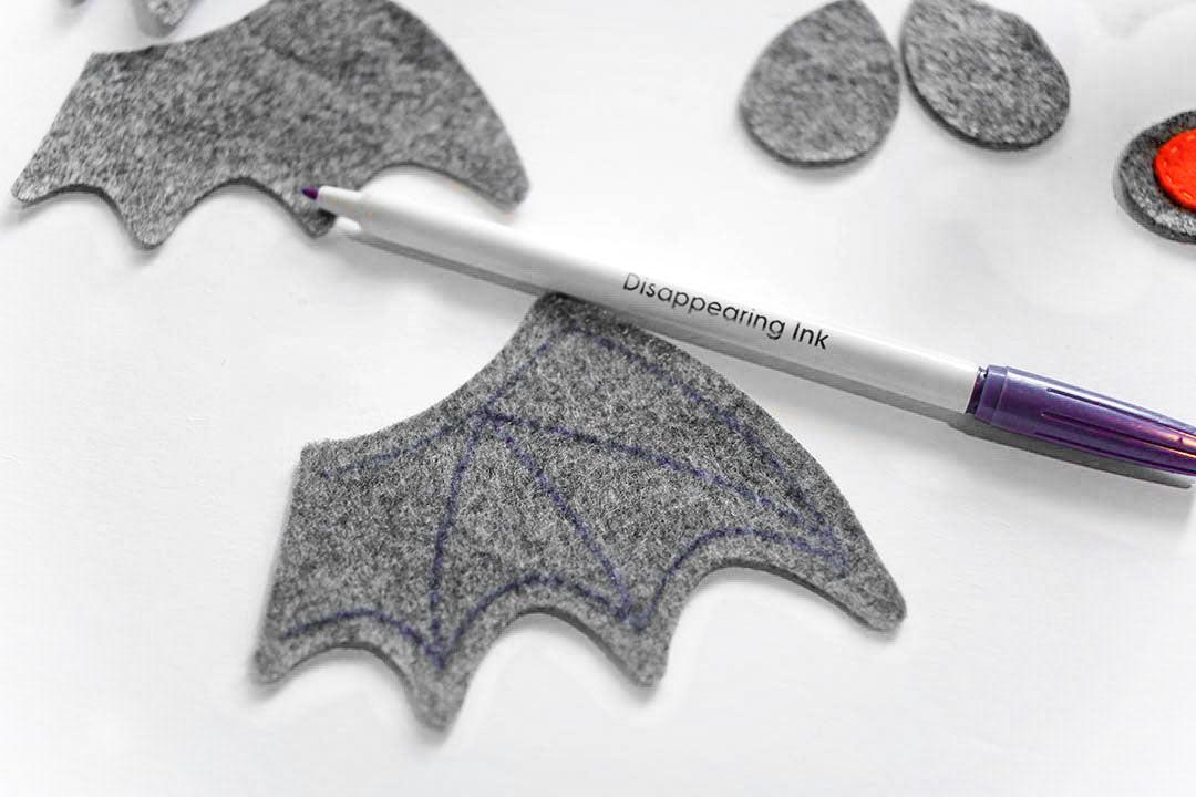 Bat and Coffin Halloween Ornament Bat Wings