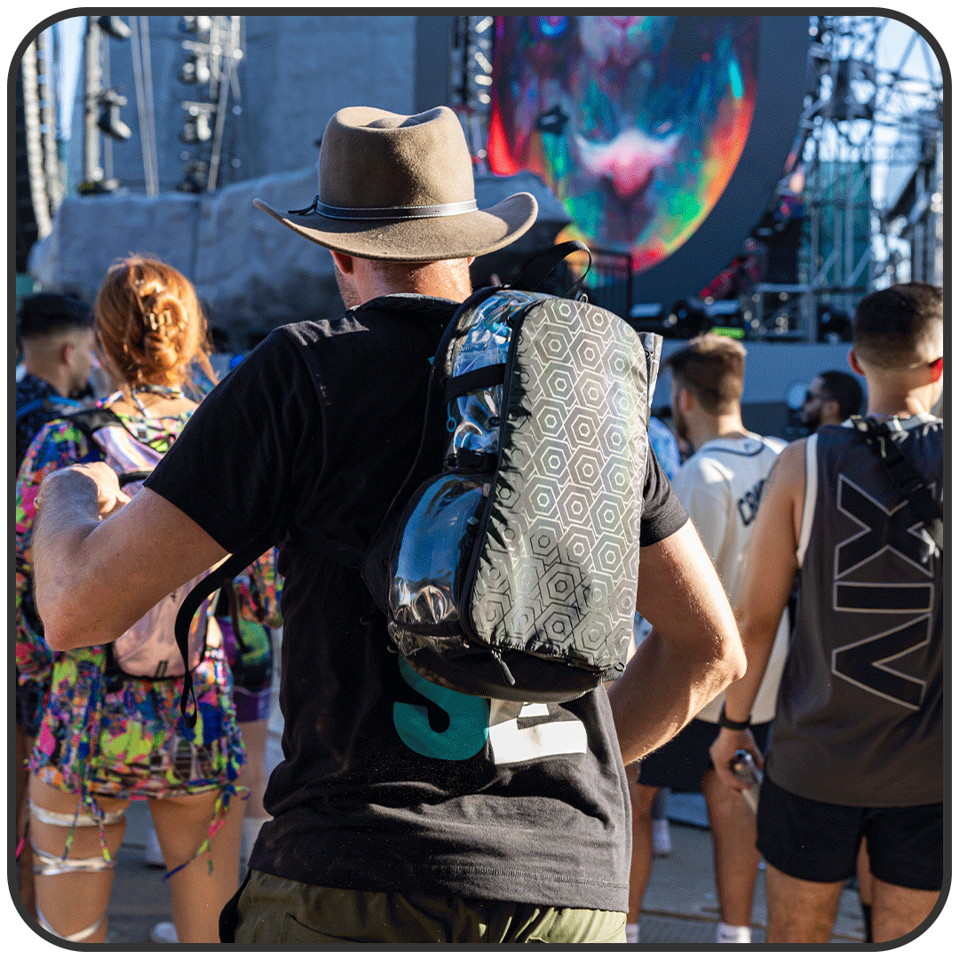 Lunchbox Hydration Backpack  Live Events, Festivals, Raves - Lunchbox Packs