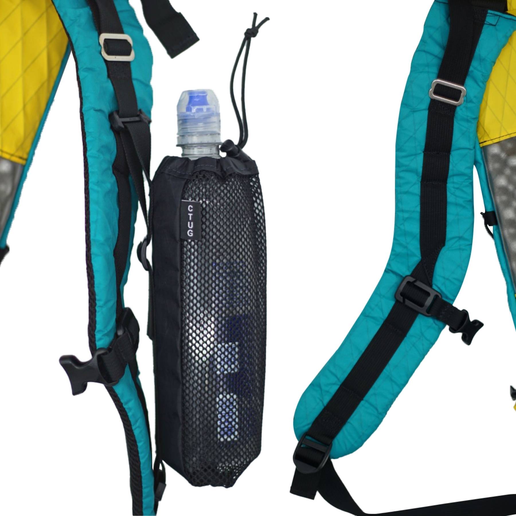 2 Pack Water Bottle Pouch,water Bottle Holder,water Bottle Carrier,nylon  Mesh Water Bottle Carrier,water Bottle Holder With Adjustable Shoulder  Strap