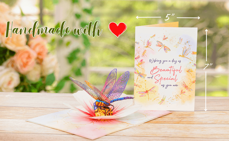 Handmade Dragonfly Mother's Day Card