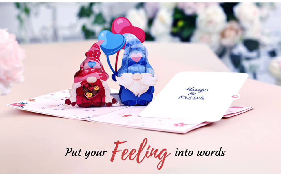 Love Gnome Pop up card with Notecard