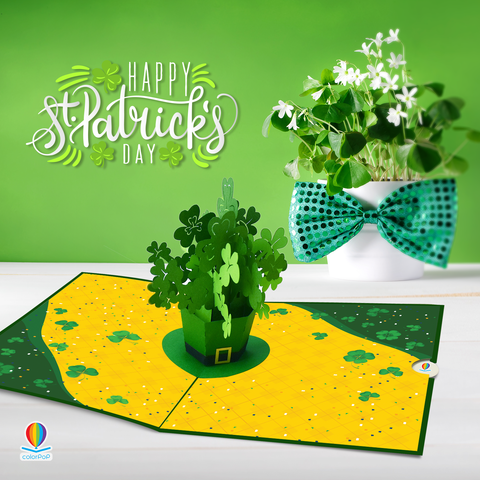 Saint Patrick Clovers pop up cards amazon