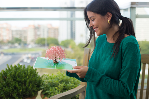 pop up card company cherry blossom