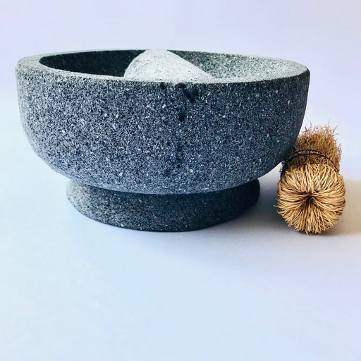 Authentic Molcajete Bowl & Pestle Set - Volcanic Lava Stone