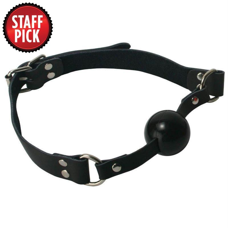 Silicone Ball Gag with Leather Strap