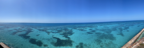 Panoramic view from Dry Tortuga National Park