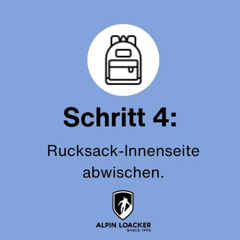 Rucksack waschen - Schritt 4