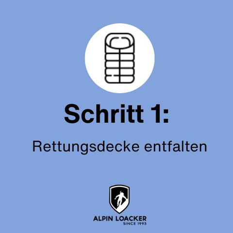 Schritt 1: Rettungsdecke verwenden