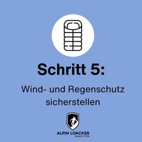 Schritt 5: Rettungsdecke verwenden