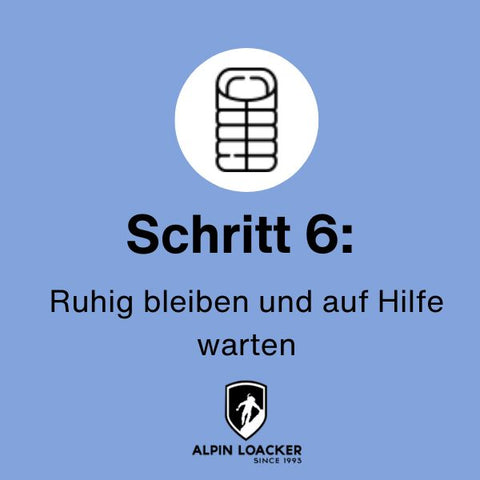 Schritt 6: Rettungsdecke verwenden