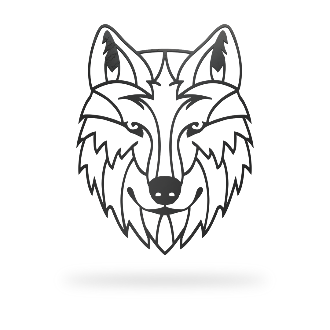 Geometric Wolf Shop For Metal Signs Liberty Metal And Design