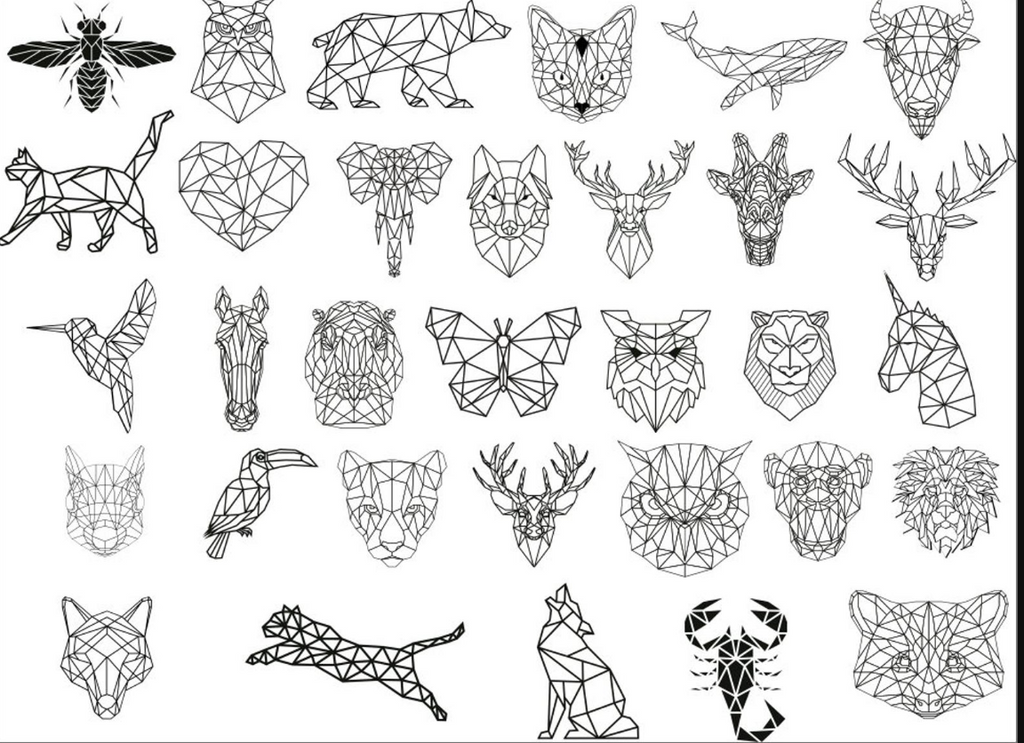 Download Geometric Animals Dxf Files Svg Files For Laser Plasma Cut Metal Art Cncshop