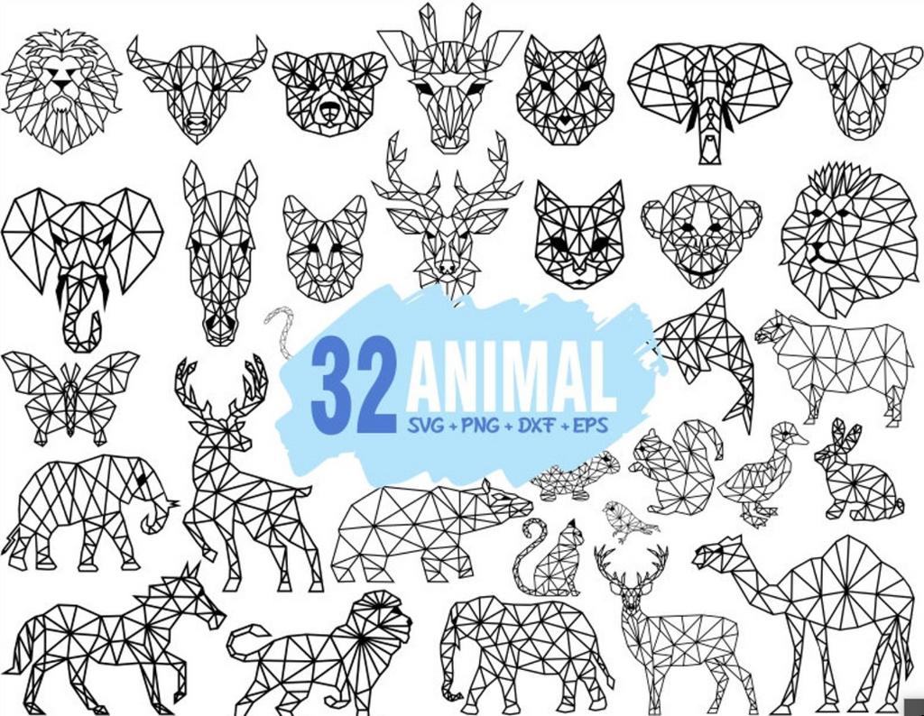 Download Geometric Animals Dxf Files Svg Files For Laser Plasma Cut Metal Art Cncshop