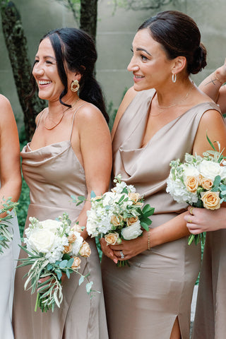 Lovely bridesmaid bouquets by Fleur Inc