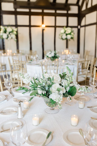 Wedding flowers at Glen View Club.