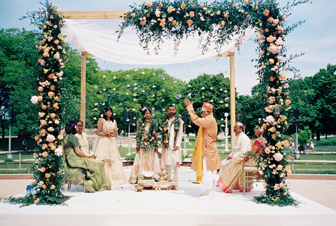 Mandap at Chicago History Museum Wedding