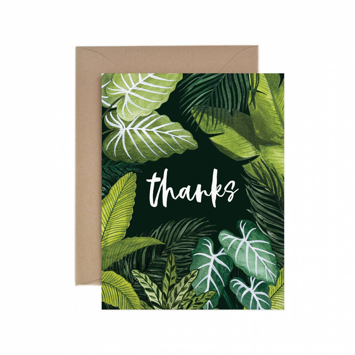 Thanks Foliage Greeting Card