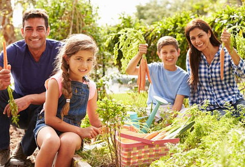 Family gardening