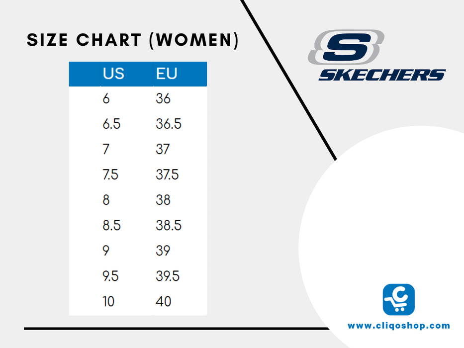 skechers women size chart