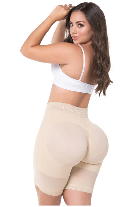 Fajas Uplady Butt Lifter Tummy Control High Waisted Mid Thigh Shaper Shorts