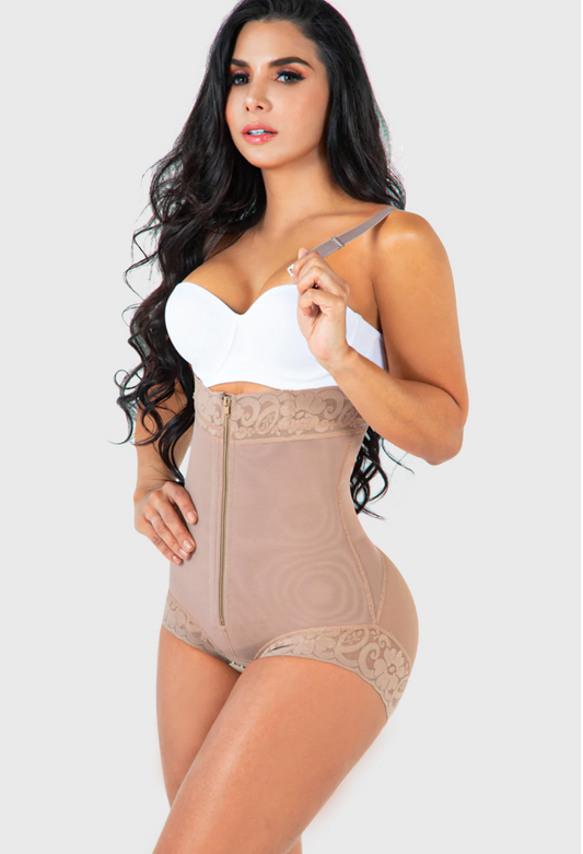 1115 JACKIE L Panty Thong Strapless Body Shaper With Zipper – Fajas Kataleya