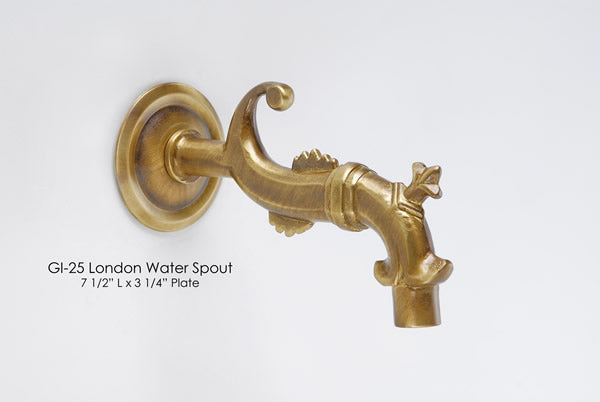 London Water Spout in Brass