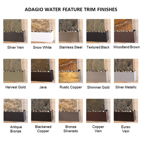 Adagio Whispering Creek - Indoor Wall Fountain - Majestic Fountains and More