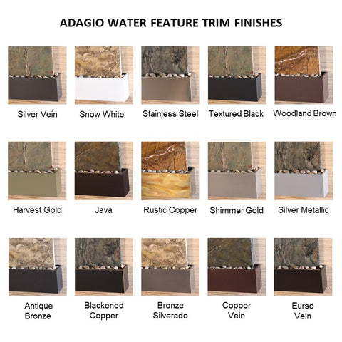 Adagio Teton Falls - Indoor Wall Fountain - Majestic Fountains & More