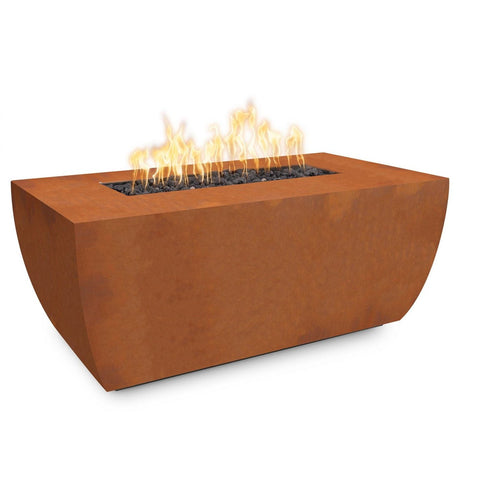 Avalon Linear Metal Fire Pit - Majestic Fountains and More
