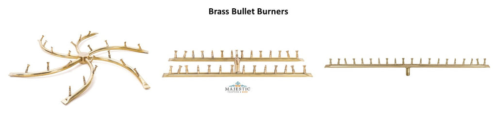 Brass Bullet Burner Options - Majestic Fountains and More
