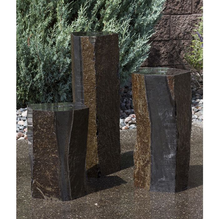 Triple Stone Fountains