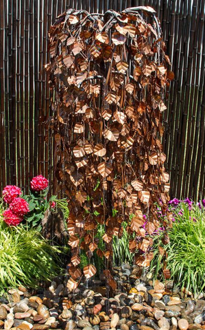 Copper Sculpture Weeping Elm Tree - Complete Kit - Majestic Fountains and More