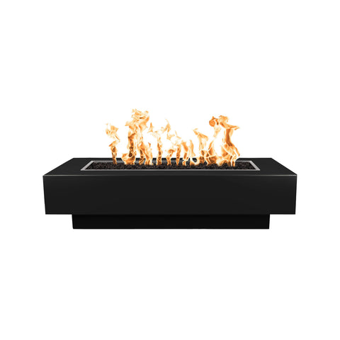 Coronado Rectangle Fire Pit in Powder Coated Metal - Majestic Fountains and More