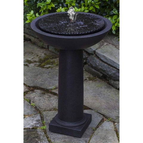 Equinox Birdbath Fountain  in Cast Stone by Campania International - Majestic Fountains and More