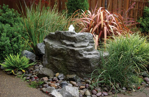 Fountain Kit  Mountain Spring GFRC Concrete Bubbling Boulder - Majestic Fountains and More