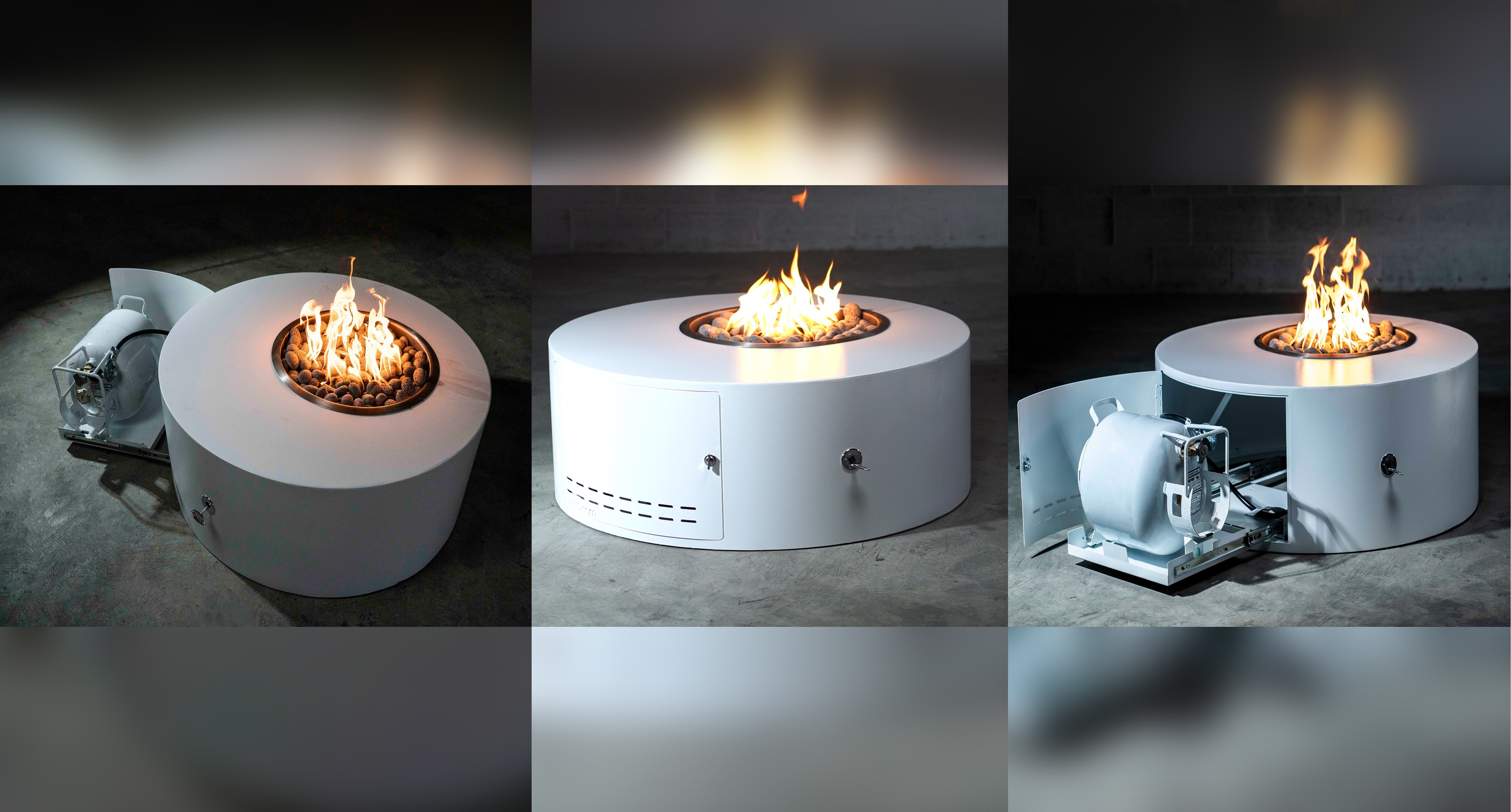 Fire Table with Liquid Propane Storage