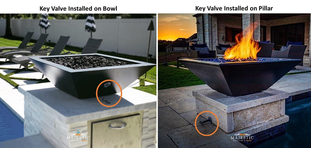 Key Valve installed on Bowl - Majestic Fountains and More