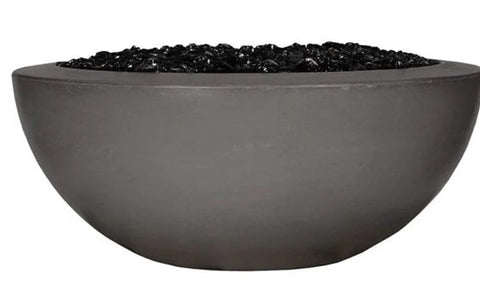 Legacy Round Fire Bowl in GFRC Concrete by Archpot - Majestic Fountains