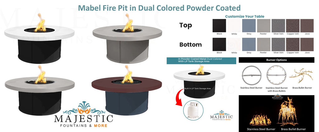 Mabel Fire Pit - Majestic Fountains and More