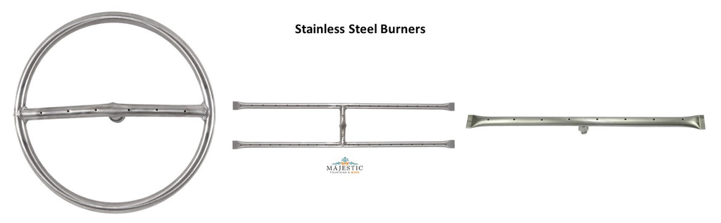 Stainless Steel Burner Options - Majestic Fountains and More