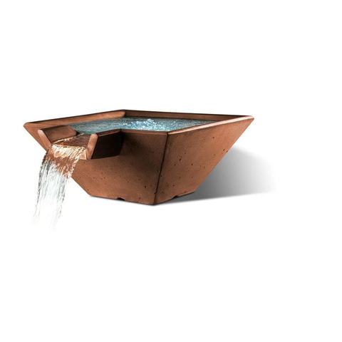 Slick Rock Square Cascade Water Bowl - Majestic Fountains and More