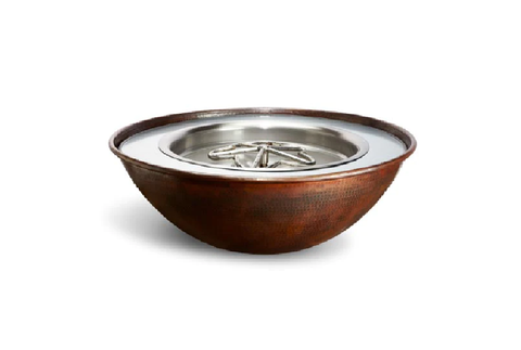 Tempe Fire Bowl in Hammered Copper by HPC