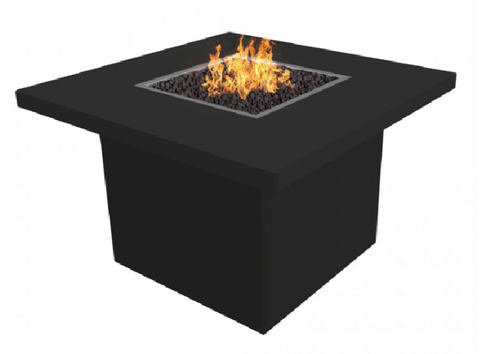 The Outdoor Plus Bella Square Fire Pit in Powder Coated Steel + Free Cover