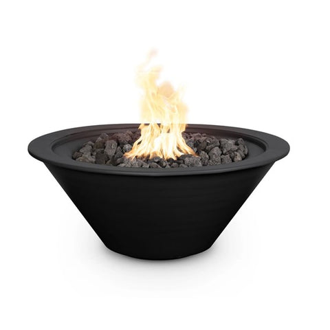 The Outdoor Plus Cazo Round Fire Bowl in Powder Coated Metal + Free Cover - Majestic fountains and More
