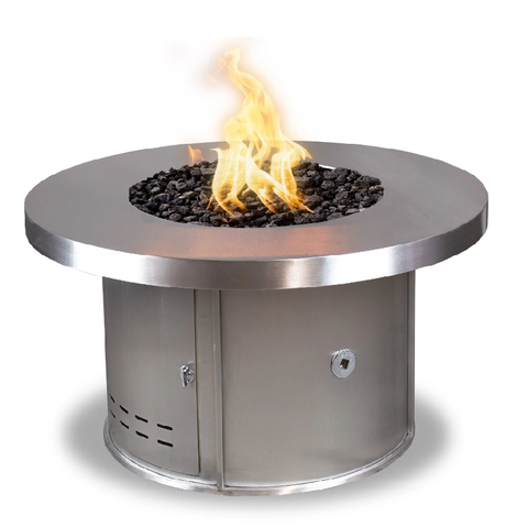 The Outdoor Plus Mabel Fire Pit in Stainless Steel + Free Cover