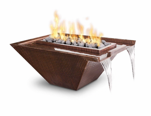 Top Fires Nile Fire & Water Bowl in Copper by The Outdoor Plus - Majestic Fountains and More