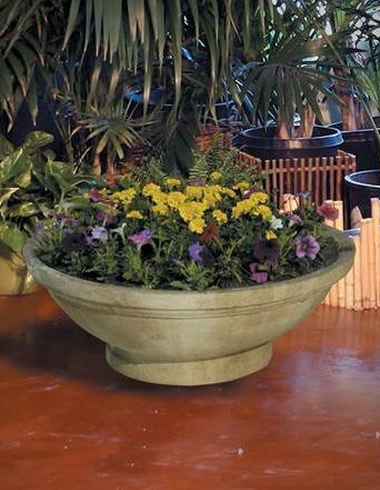 Wok Planters with Pedestal in GFRC by GIST WLKP