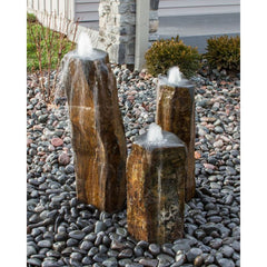 Basalt Column - Polished Bowl Tops - Complete Fountain Kit