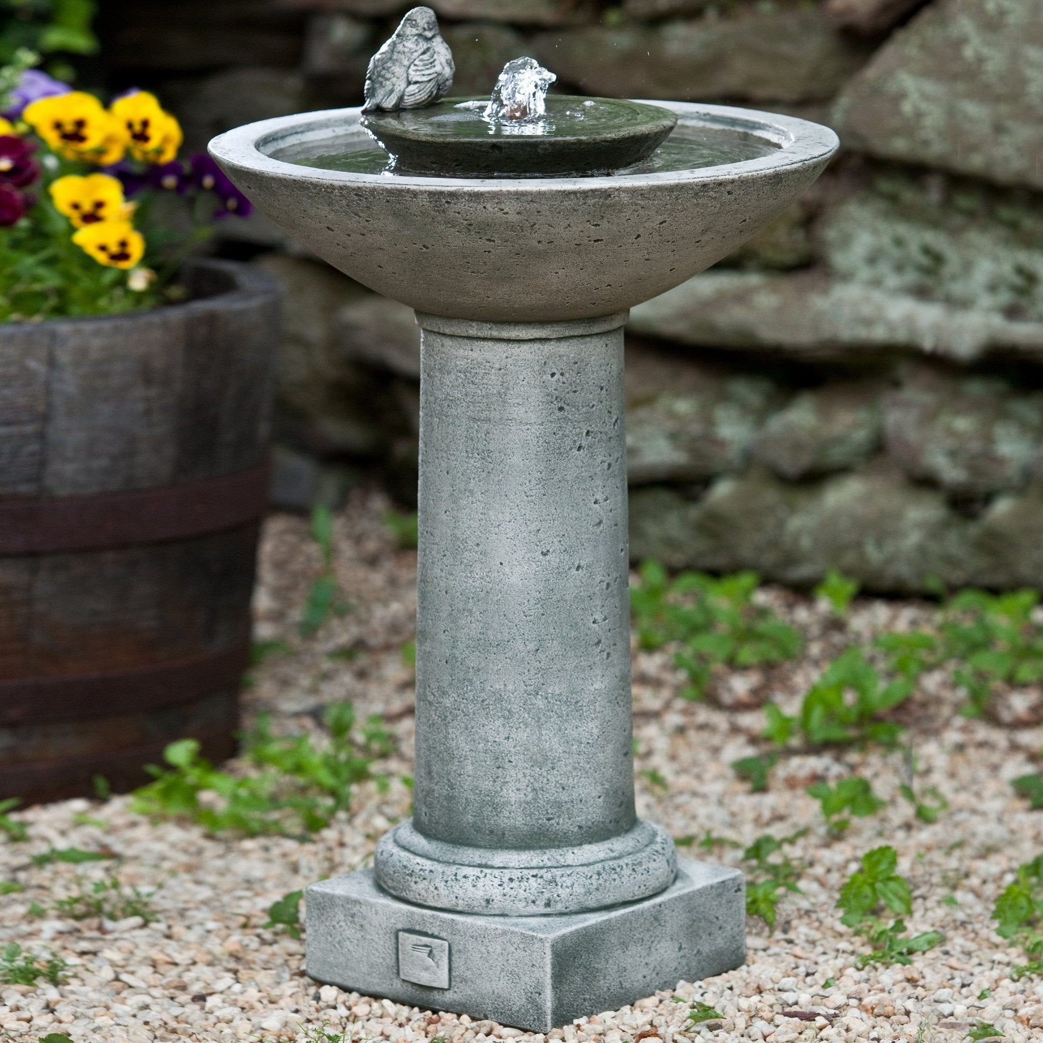 Aya Fountain in Cast Stone by Campania International